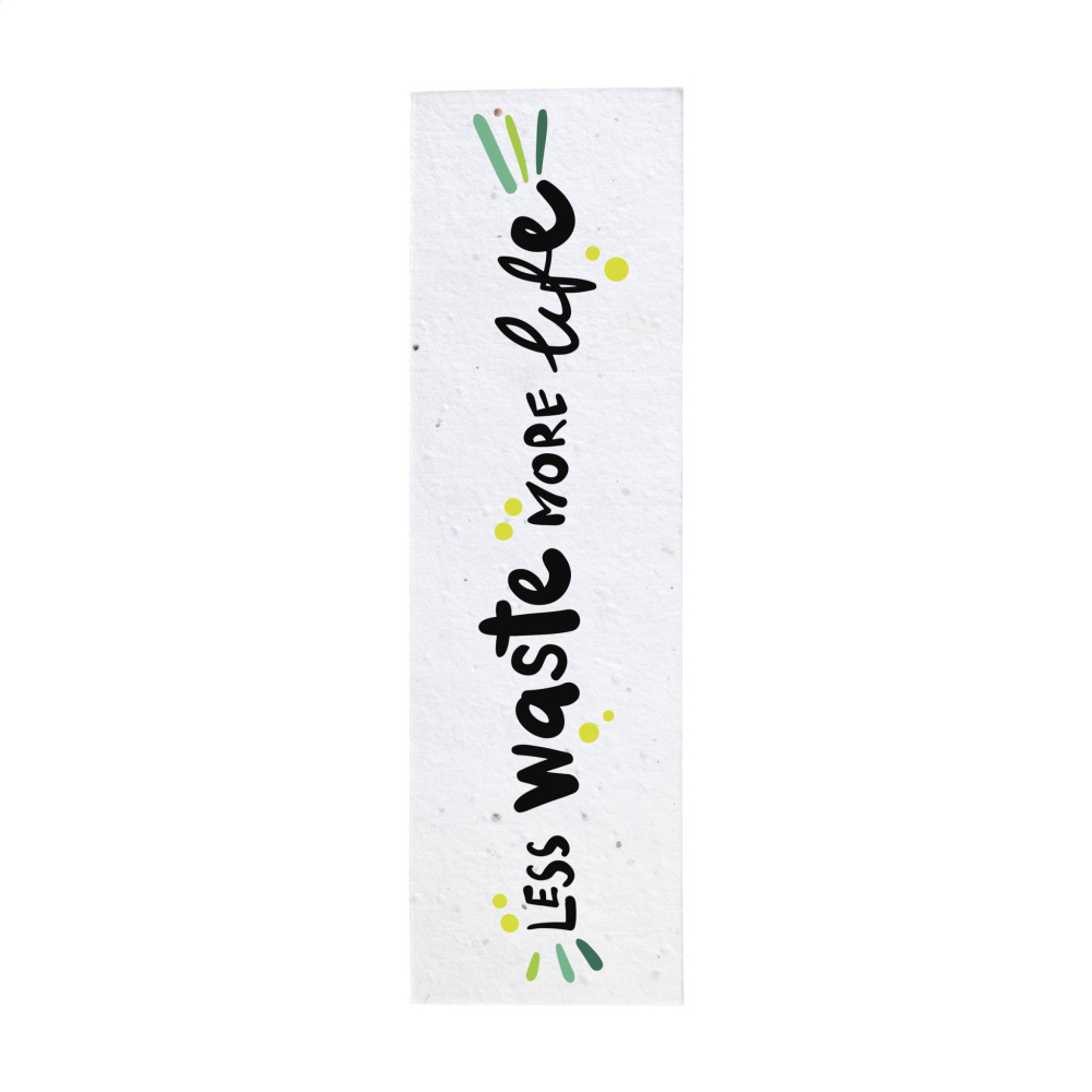 Logo trade corporate gifts picture of: Seed Paper Bookmark