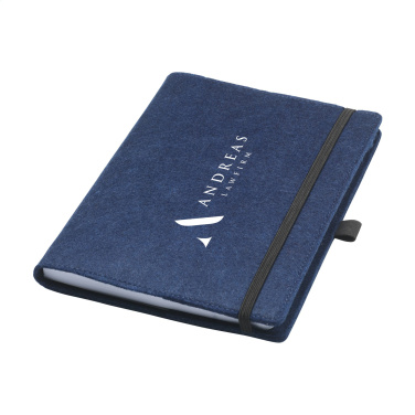 Logo trade promotional merchandise image of: Felty GRS RPET Paper Notebook A5