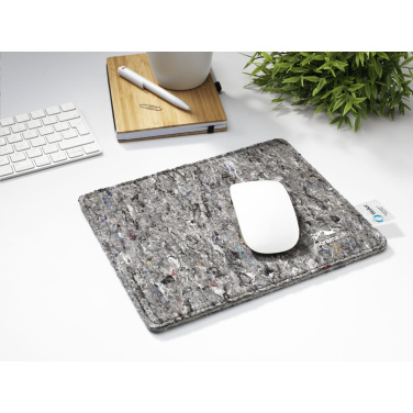Logo trade promotional item photo of: Wolkat Tangier Recycled Textile Mousepad