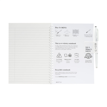 Logotrade promotional giveaway image of: MOYU Erasable Stone Paper Notebook SoftCover 18 pages