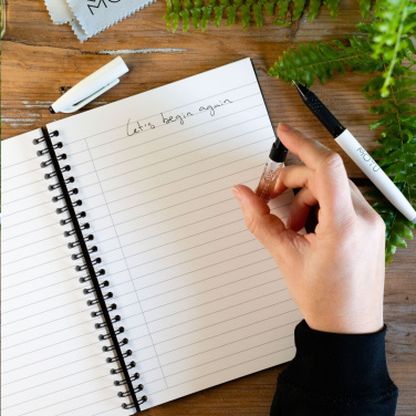 Logo trade promotional merchandise photo of: MOYU Erasable Stone Paper Notebook SoftCover 18 pages