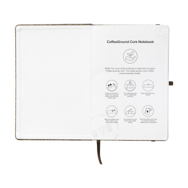 Logotrade promotional gift image of: CoffeeGround Cork Paper Notebook A5