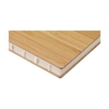 Logo trade promotional item photo of: Bamboo Journal Naked Spine Paper Notebook A5