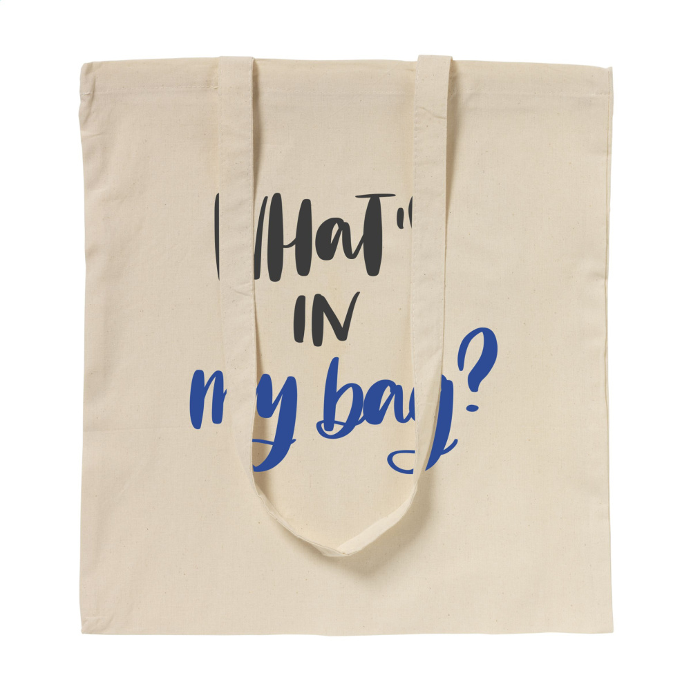 Logo trade corporate gifts picture of: ShoppyBag (100 g/m²) long handles cotton bag