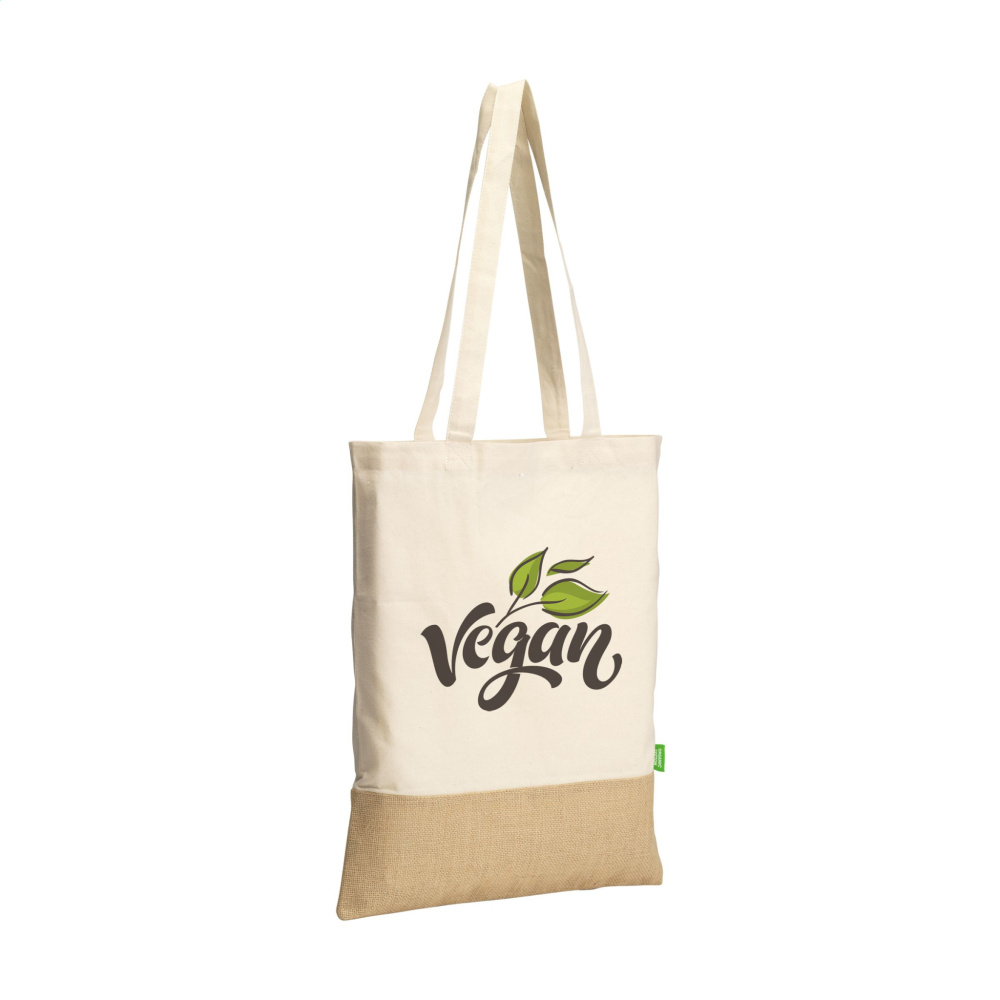 Logotrade promotional merchandise photo of: Combi Organic Shopper (160 g/m²) bag