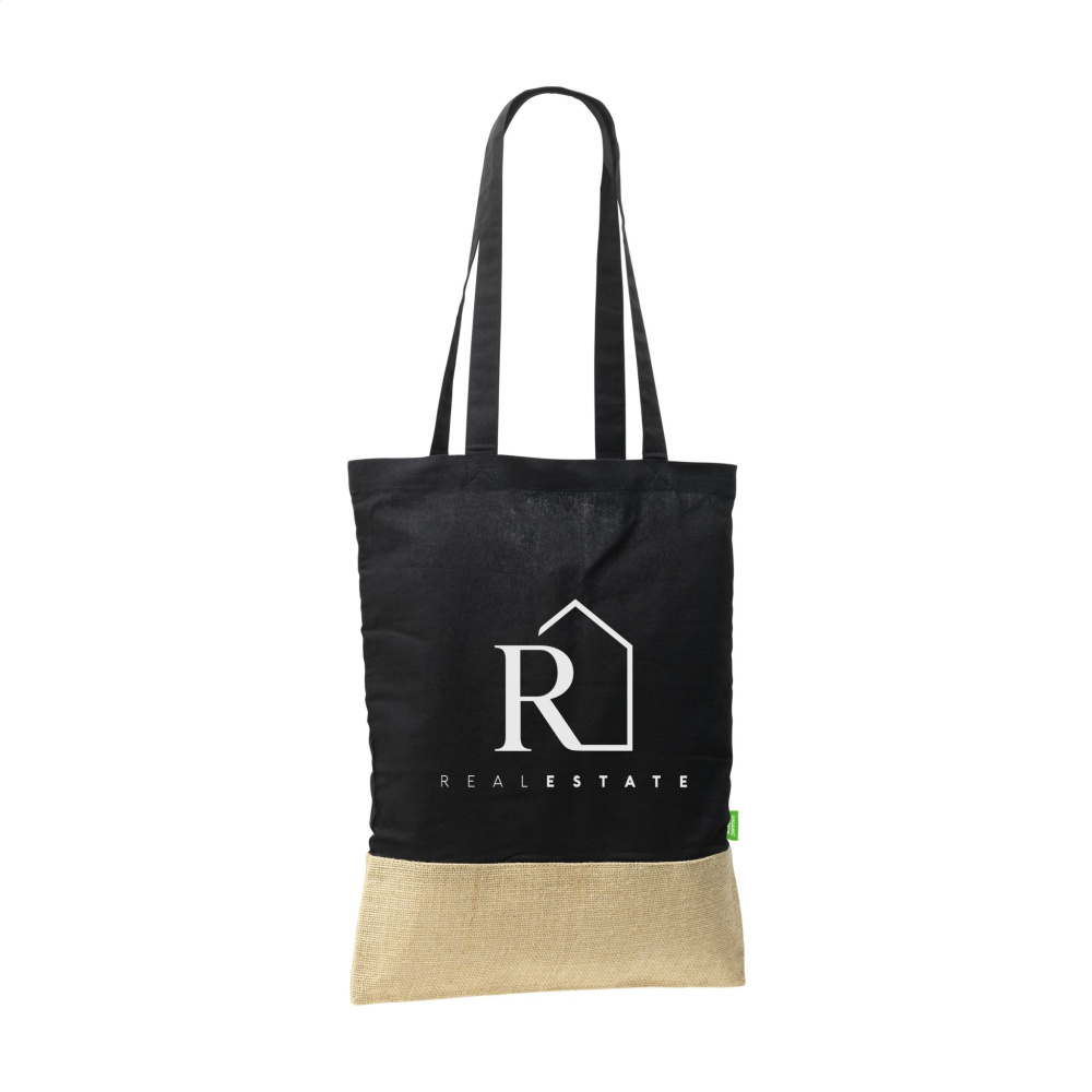 Logo trade promotional gifts image of: Combi Organic Shopper (160 g/m²) bag