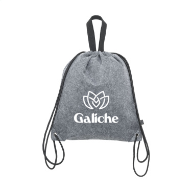 Logo trade promotional merchandise picture of: GRS RPET Felt PromoBag Plus backpack
