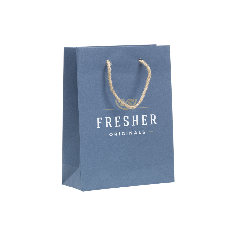 Logo trade promotional item photo of: Leaf It Bag recycled with jeans fibres (180 g/m²) S