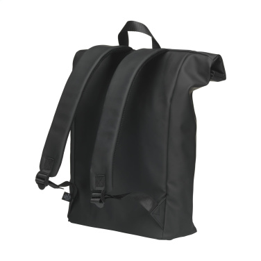 Logo trade promotional giveaways image of: Lennon Roll-Top Recycled Backpack
