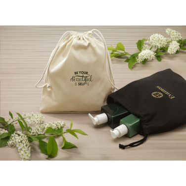 Logotrade promotional giveaway image of: Gift Pouch GRS Recycled Cotton (150 g/m²) M