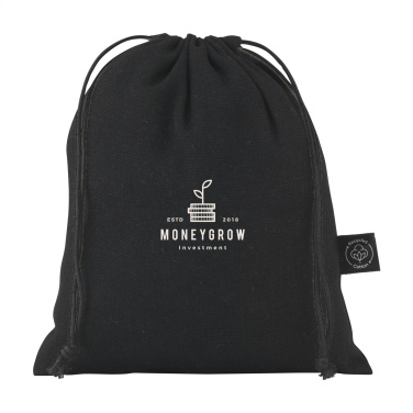 Logotrade promotional giveaway picture of: Gift Pouch GRS Recycled Cotton (150 g/m²) S