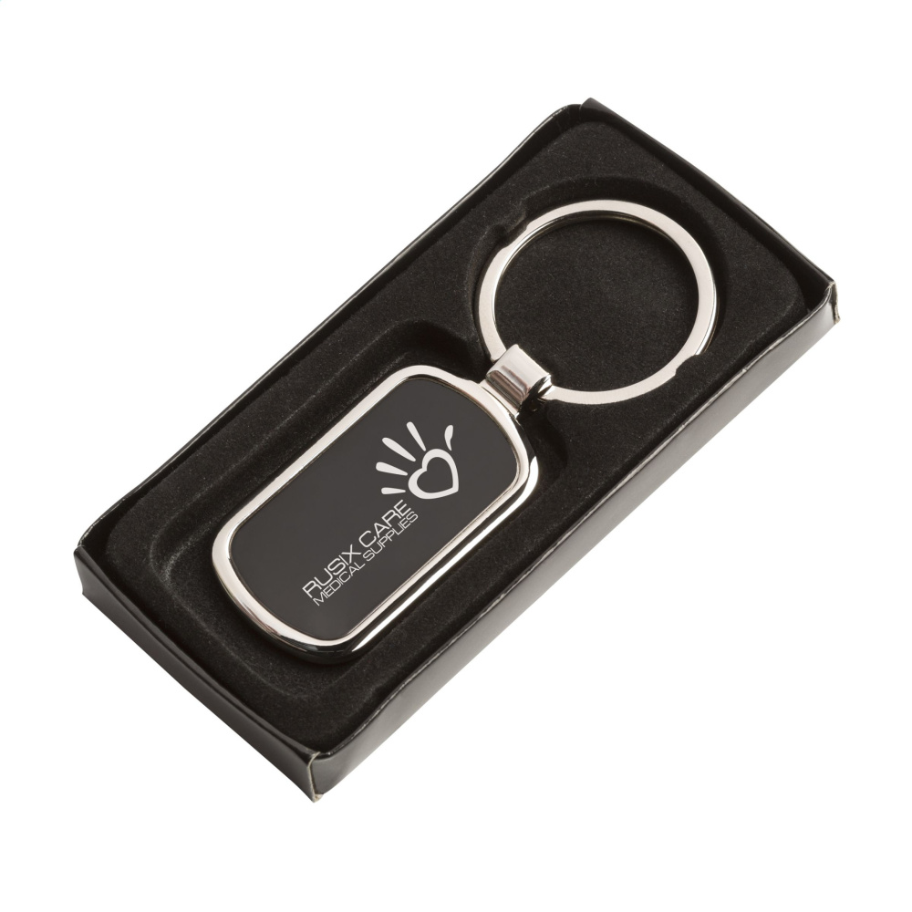 Logotrade corporate gift picture of: KeyTag Rectangular keyring