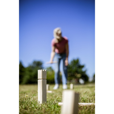 Logo trade advertising products image of: Kingdom Kubb Outdoor Game