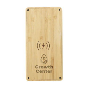 Logo trade promotional giveaway photo of: Solar Powerbank 8000+ Wireless Charger