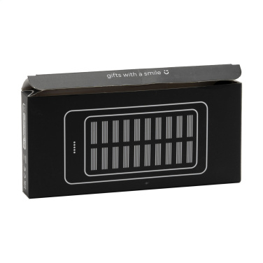 Logo trade corporate gifts picture of: Solar Powerbank 8000+ Wireless Charger