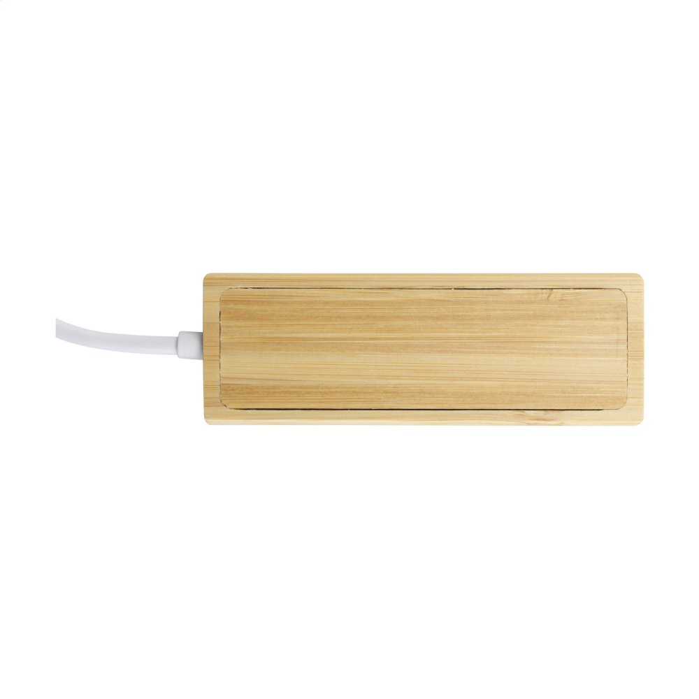 Logo trade advertising product photo of: Bamboo USB Hub