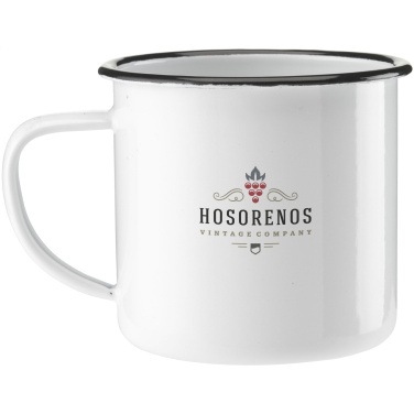 Logo trade corporate gift photo of: Retro Enamel Mug 350 ml