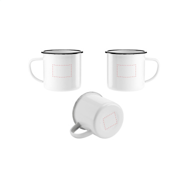 Logo trade promotional item photo of: Retro Enamel Mug 350 ml