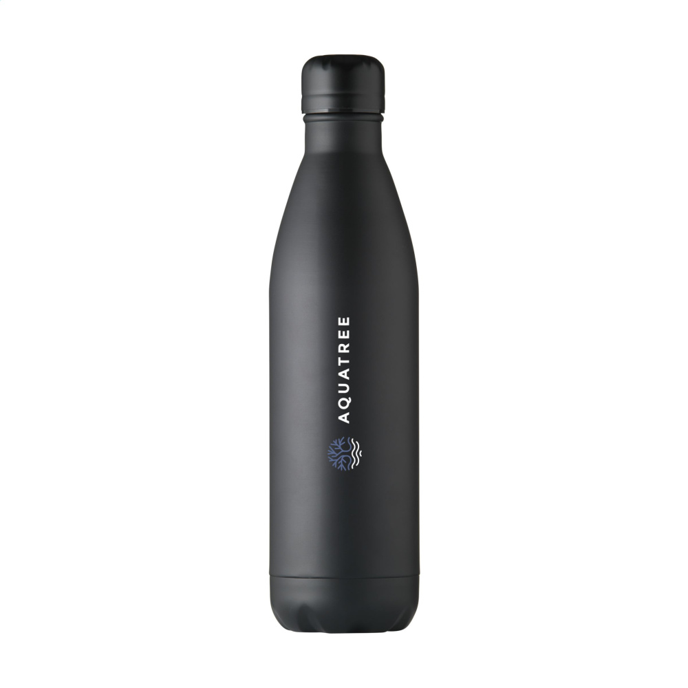 Topflask RCS Recycled Steel 750 ml drinking bottle, black, colour variant