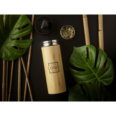 Logotrade promotional gift image of: Sakura 360 ml bamboo thermo bottle/thermo cup