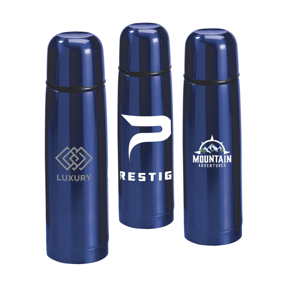 Logotrade promotional products photo of: ThermoColour RCS Recycled Steel 500 ml thermo bottle