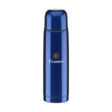 ThermoColour RCS recycled steel thermo bottle 500 ml, metallic blue – detail view 6