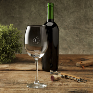 Logo trade promotional merchandise photo of: Smokey Wine Glass 465 ml