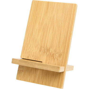 Logo trade corporate gifts image of: Ceibo detachable bamboo phone stand