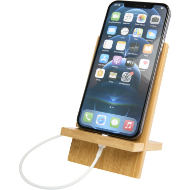 Logo trade corporate gift photo of: Ceibo detachable bamboo phone stand