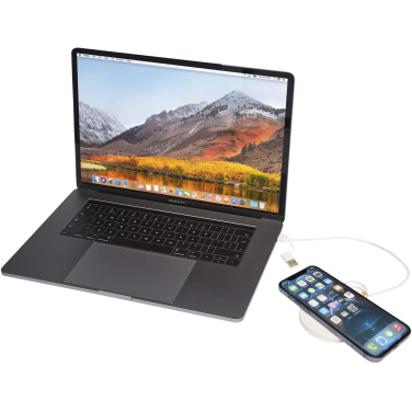 Logotrade promotional merchandise image of: Freal 15W recycled plastic wireless charging pad