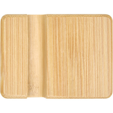 Logo trade promotional gifts image of: Ebla bamboo phone stand