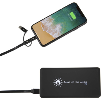 Logotrade promotional product image of: SCX.design P30 8000 mAh light-up solar power bank
