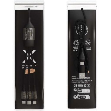 Logotrade promotional giveaway picture of: SCX.design C50 5-in-1 fast charging 100W/5A cable with digital display