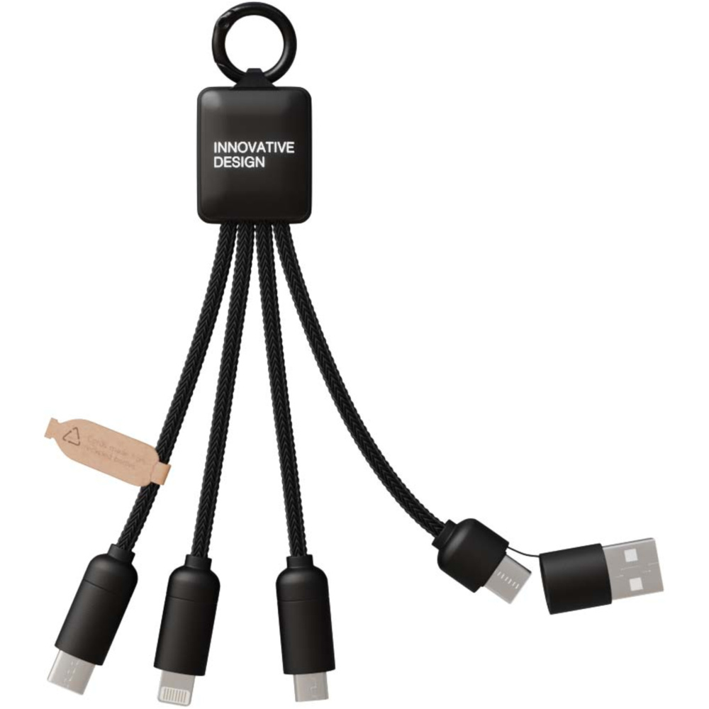 Logo trade promotional item photo of: SCX.design C13 15W 5-in-1 charging cable