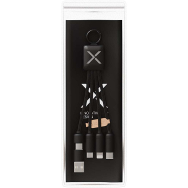 Logo trade promotional merchandise photo of: SCX.design C13 15W 5-in-1 charging cable