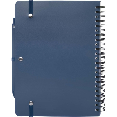 Logotrade corporate gift image of: Thalaasa A5 ocean-bound hard cover notebook with ballpoint pen (black ink)