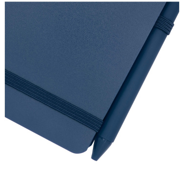Logo trade corporate gift photo of: Thalaasa A6 hard cover ocean-bound notebook with ballpoint pen (black ink)