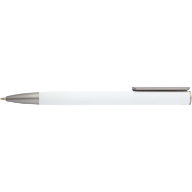 Logotrade promotional item image of: Ziggur aluminium ballpoint pen (blue ink)