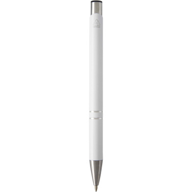 Logotrade promotional giveaway image of: Moneta recycled aluminium ballpoint pen (blue ink)