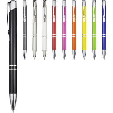 Logotrade advertising product image of: Moneta recycled aluminium ballpoint pen (blue ink)