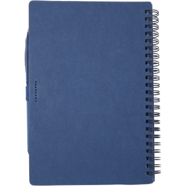 Logo trade promotional merchandise image of: Slate reusable soft cover notebook and pen set (black ink)