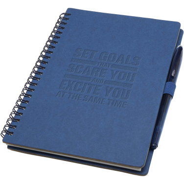 Logotrade promotional merchandise photo of: Slate reusable soft cover notebook and pen set (black ink)