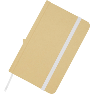 Logotrade promotional giveaway picture of: Reed A6 recycled hard cover notebook with plain pages