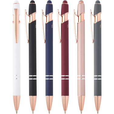 Logo trade advertising products picture of: Nanna ballpoint pen with rose gold finish (black ink)