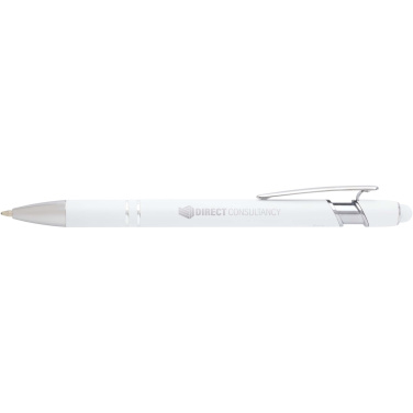 Logotrade promotional gift picture of: Kish ballpoint pen with silver finish (black ink)