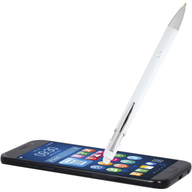 Logo trade promotional merchandise picture of: Kish ballpoint pen with silver finish (black ink)