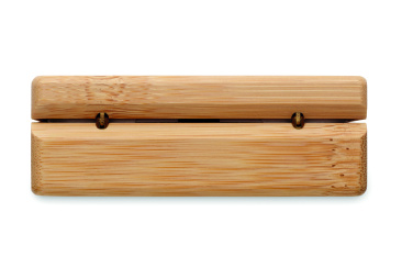 Logo trade promotional item photo of: TWS earbuds in bamboo case