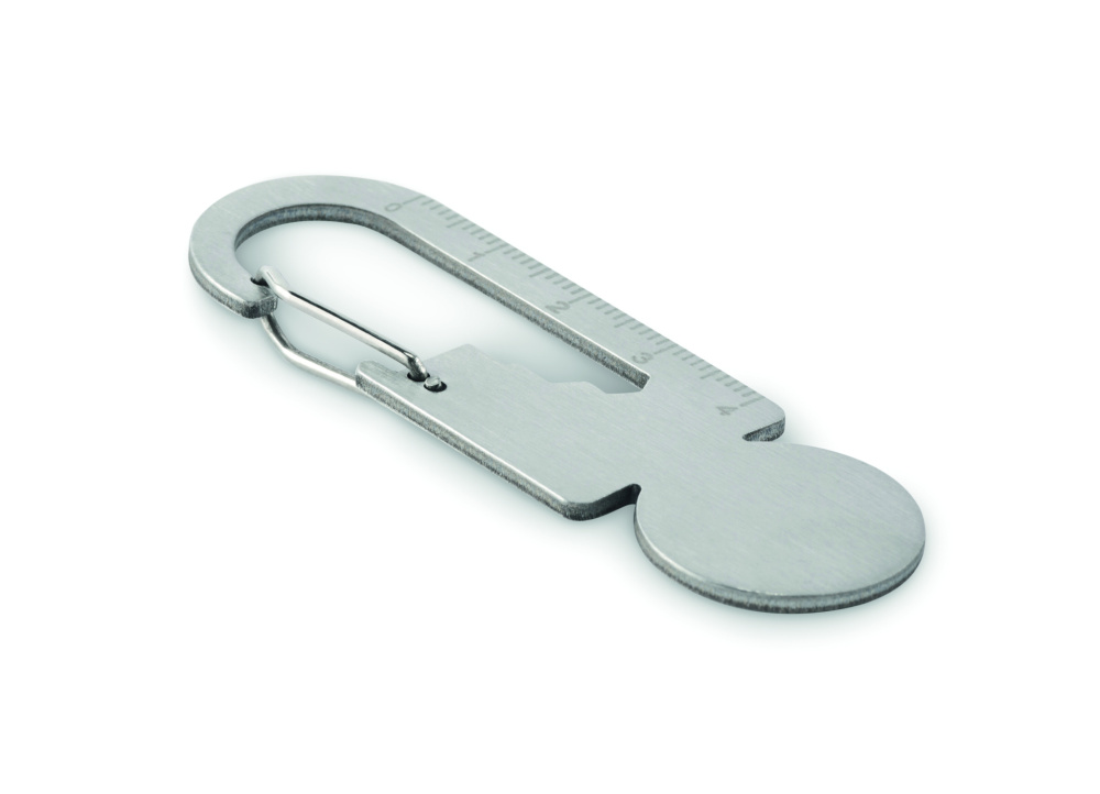 Logo trade corporate gifts image of: Multifunctional key ring token