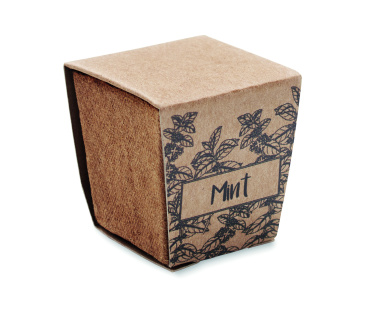 Logo trade promotional giveaway photo of: Mint seeds growing kit