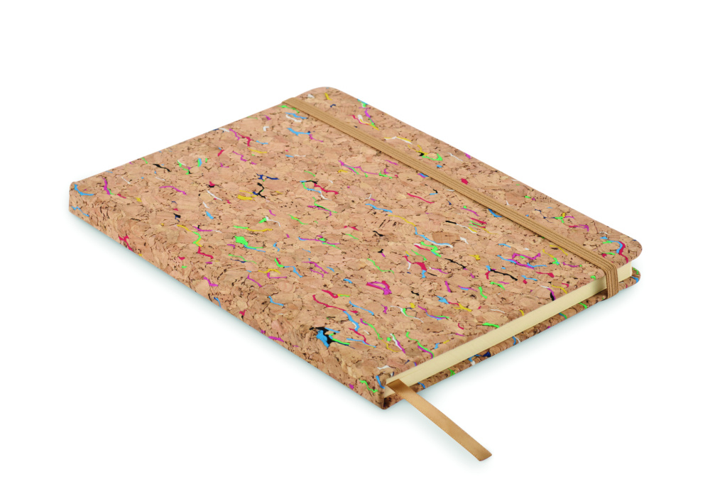 Logo trade advertising products image of: A5 cork coloured notebook